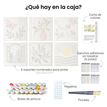 Cargar imagen en el visor de la galería, Mini Serie Pintar por Números 20x20cm (6 piezas) - Paseos retro