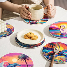 Cargar imagen en el visor de la galería, Pintar por números Posavasos 10cm (6 piezas) - Vida Marina Colorida