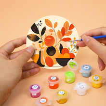 Cargar imagen en el visor de la galería, Pintar por números Posavasos 15cm (6 piezas) - Diseño Botánico Moderno