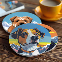 Cargar imagen en el visor de la galería, Pintar por números Posavasos 10cm (6 piezas) - Perros Lindos