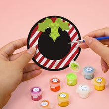 Cargar imagen en el visor de la galería, Pintar por números Posavasos 15cm (4 piezas) - Regalo de Navidad Creativo