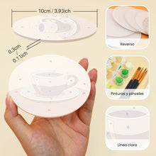 Cargar imagen en el visor de la galería, Pintar por números Posavasos 10cm (6 piezas) - Café de París