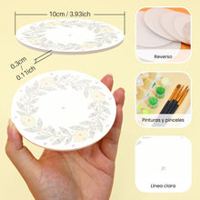 Cargar imagen en el visor de la galería, Pintar por números Posavasos 10cm (6 piezas) - Jardín de Limones