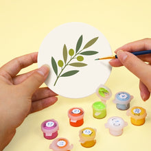 Cargar imagen en el visor de la galería, Pintar por números Posavasos 10cm (6 piezas) - Sabores Mediterráneos