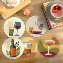 Cargar imagen en el visor de la galería, Pintar por números Posavasos 10cm (6 piezas) - Cata de Vinos