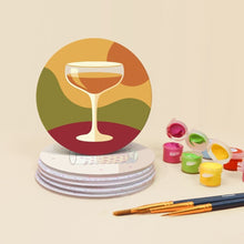 Cargar imagen en el visor de la galería, Pintar por números Posavasos 10cm (6 piezas) - Cata de Vinos