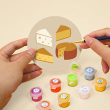 Cargar imagen en el visor de la galería, Pintar por números Posavasos 10cm (6 piezas) - Aperitivo Mediterráneo