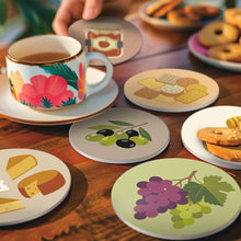 Cargar imagen en el visor de la galería, Pintar por números Posavasos 10cm (6 piezas) - Aperitivo Mediterráneo