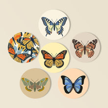 Cargar imagen en el visor de la galería, Pintar por números Posavasos 10cm (6 piezas) - Alas de Primavera Figured'Art