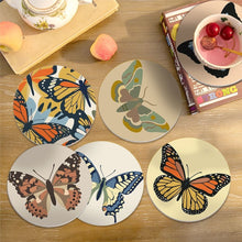 Cargar imagen en el visor de la galería, Pintar por números Posavasos 10cm (6 piezas) - Alas de Primavera