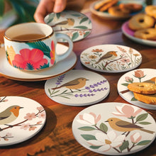 Cargar imagen en el visor de la galería, Pintar por números Posavasos 10cm (6 piezas) - Primavera Suave