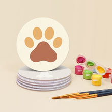Cargar imagen en el visor de la galería, Pintar por números Posavasos 10cm (6 piezas) - Mundo de Cachorros