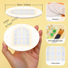 Cargar imagen en el visor de la galería, Pintar por números Posavasos 10cm (6 piezas) - Ventanas Encantadas