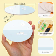 Cargar imagen en el visor de la galería, Pintar por números Posavasos 10cm (6 piezas) - Verano en Grecia