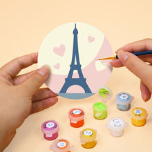 Cargar imagen en el visor de la galería, Pintar por números Posavasos 10cm (6 piezas) - Bonjour París