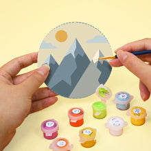 Cargar imagen en el visor de la galería, Pintar por números Posavasos 10cm (6 piezas) - Horizontes Encantados
