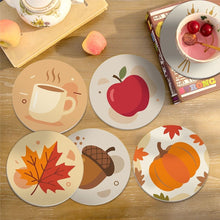Cargar imagen en el visor de la galería, Pintar por números Posavasos 10cm (6 piezas) - Otoño acogedor