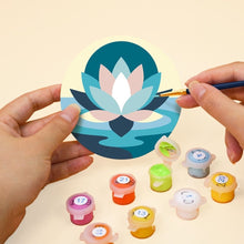 Cargar imagen en el visor de la galería, Pintar por números Posavasos 10cm (6 piezas) - Equilibrio zen