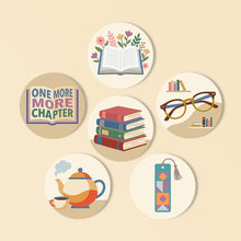Cargar imagen en el visor de la galería, Pintar por números Posavasos 10cm (6 piezas) - Retiro de lectura Figured'Art