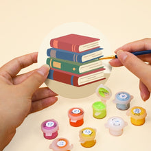 Cargar imagen en el visor de la galería, Pintar por números Posavasos 10cm (6 piezas) - Retiro de lectura