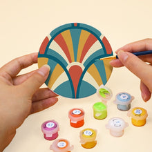 Cargar imagen en el visor de la galería, Pintar por números Posavasos 10cm (6 piezas) - Armonía Art déco