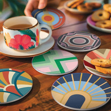 Cargar imagen en el visor de la galería, Pintar por números Posavasos 10cm (6 piezas) - Armonía Art déco