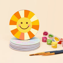 Cargar imagen en el visor de la galería, Pintar por números Posavasos 10cm (6 piezas) - Iconos pop alegres