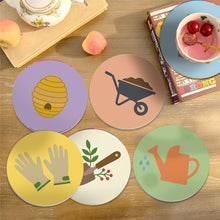 Cargar imagen en el visor de la galería, Pintar por números Posavasos 10cm (6 piezas) - Esenciales de jardín