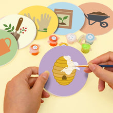 Cargar imagen en el visor de la galería, Pintar por números Posavasos 10cm (6 piezas) - Esenciales de jardín