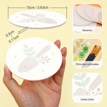 Cargar imagen en el visor de la galería, Pintar por números Posavasos 10cm (6 piezas) - Esenciales de jardín