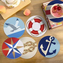Cargar imagen en el visor de la galería, Pintar por números Posavasos 10cm (6 piezas) - Espíritu de navegación