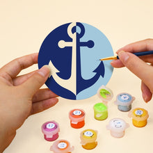 Cargar imagen en el visor de la galería, Pintar por números Posavasos 10cm (6 piezas) - Espíritu de navegación