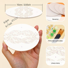 Cargar imagen en el visor de la galería, Pintar por números Posavasos 10cm (6 piezas) - Espíritu de navegación