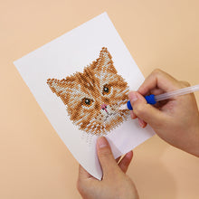 Cargar imagen en el visor de la galería, Mini Diamond Painting 15x20cm (4 piezas) - Amigos Felinos