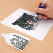 Cargar imagen en el visor de la galería, Mini Diamond Painting 15x20cm (4 piezas) - Amigos Felinos