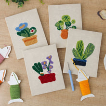 Cargar imagen en el visor de la galería, Punch Needle Kit (4 piezas) con marcos - Ambiente Botánico
