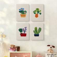 Cargar imagen en el visor de la galería, Punch Needle Kit (4 piezas) con marcos - Ambiente Botánico