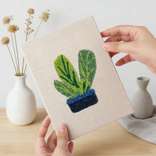 Cargar imagen en el visor de la galería, Punch Needle Kit (4 piezas) con marcos - Ambiente Botánico