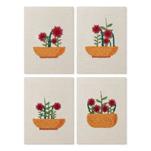 Cargar imagen en el visor de la galería, Punch Needle Kit (4 piezas) con marcos - Cesta Floral Figured'Art
