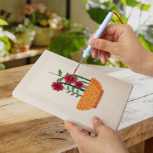 Cargar imagen en el visor de la galería, Punch Needle Kit (4 piezas) con marcos - Cesta Floral