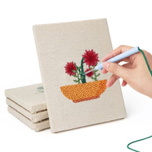 Cargar imagen en el visor de la galería, Punch Needle Kit (4 piezas) con marcos - Cesta Floral