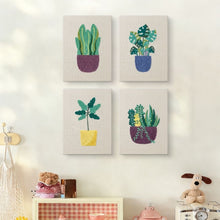 Cargar imagen en el visor de la galería, Punch Needle Kit (4 piezas) con marcos - Ambiente de Plantas Soleadas