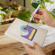 Cargar imagen en el visor de la galería, Punch Needle Kit (4 piezas) con marcos - Papelería Kawaii 2