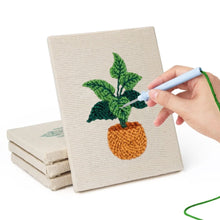 Cargar imagen en el visor de la galería, Punch Needle Kit (4 piezas) con marcos - Jungla Urbana 1