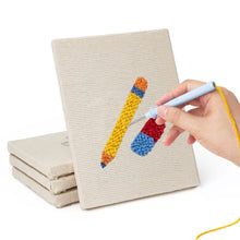 Cargar imagen en el visor de la galería, Punch Needle Kit (4 piezas) con marcos - Ambiente de Estudio