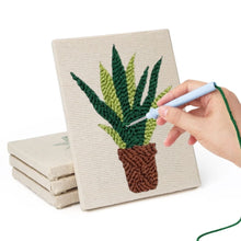 Cargar imagen en el visor de la galería, Punch Needle Kit (4 piezas) con marcos - Jungla Urbana 2