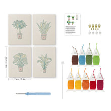 Cargar imagen en el visor de la galería, Punch Needle Kit (4 piezas) con marcos - Jungla Urbana 2