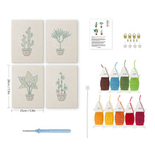 Cargar imagen en el visor de la galería, Punch Needle Kit (4 piezas) con marcos - Jungla Urbana 3