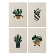 Cargar imagen en el visor de la galería, Punch Needle Kit (4 piezas) con marcos - Set Amante de las Plantas 1 Figured'Art