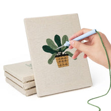 Cargar imagen en el visor de la galería, Punch Needle Kit (4 piezas) con marcos - Set Amante de las Plantas 1